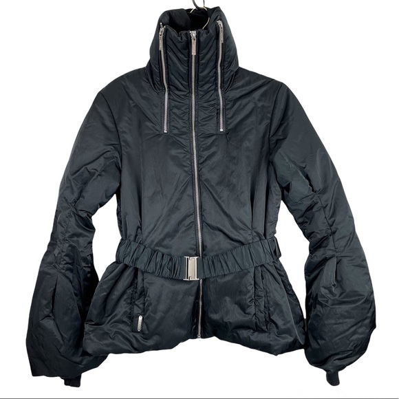 Y2K GANT Collection Womens Coat High Zip Neck Balloon Sleeves